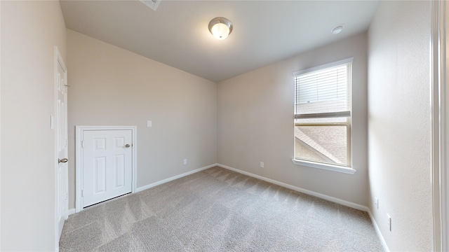 view of carpeted empty room