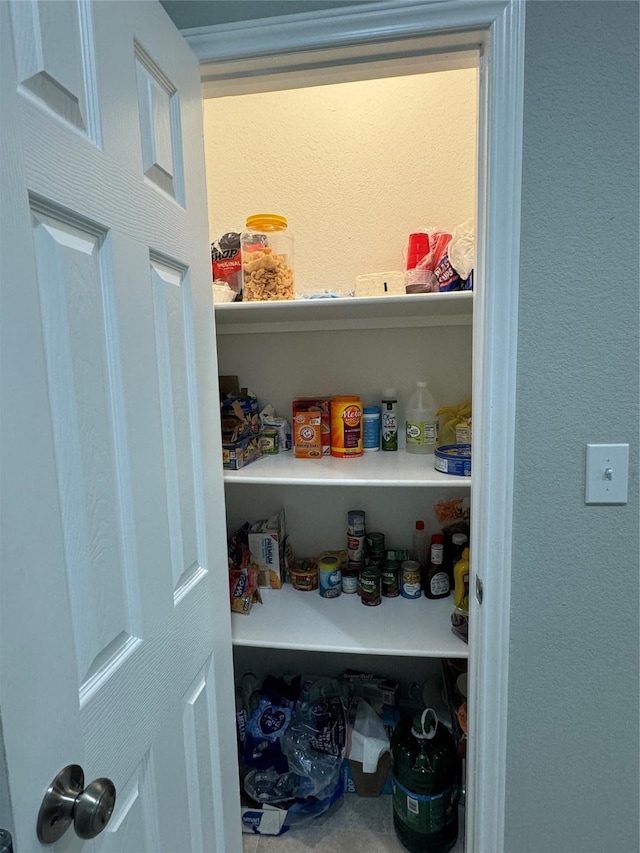 view of pantry