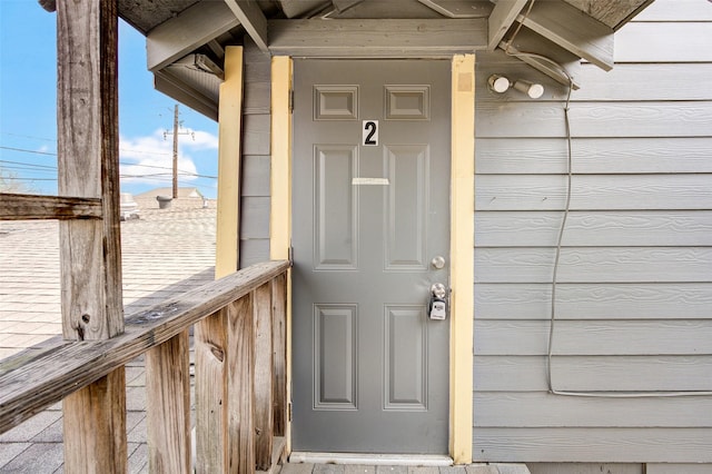 view of entrance to property