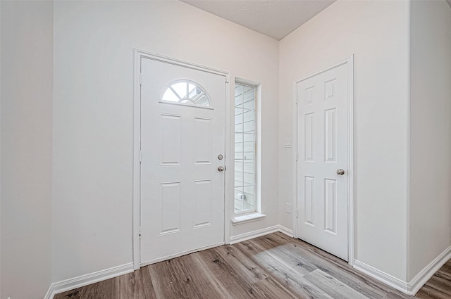 entryway featuring light hardwood / wood-style floors