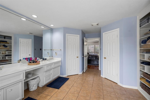 bathroom with vanity