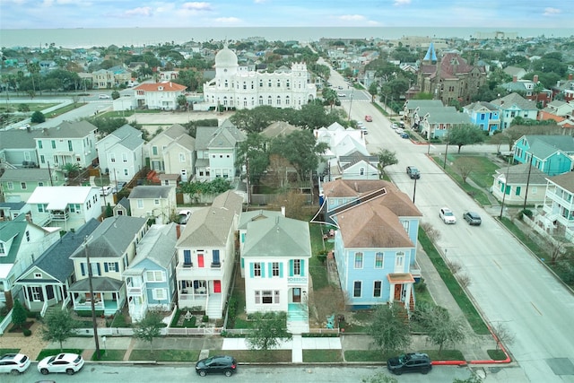 drone / aerial view with a residential view