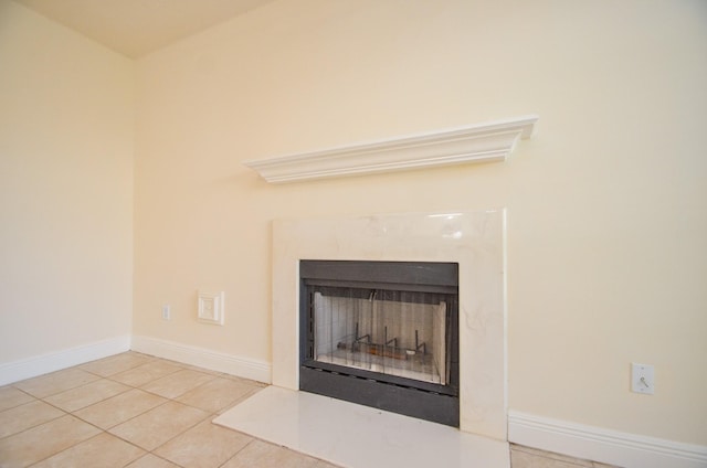 interior details with a high end fireplace