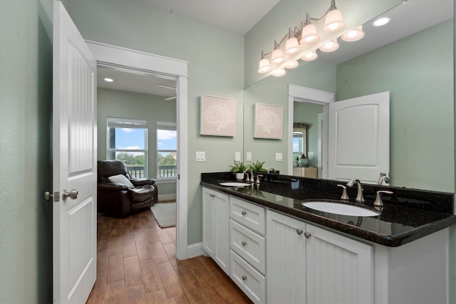 bathroom featuring vanity