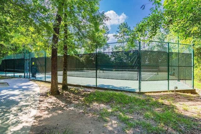 view of tennis court