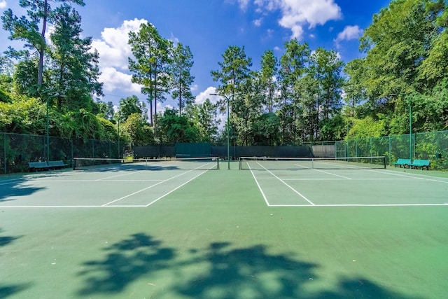 view of sport court featuring basketball court