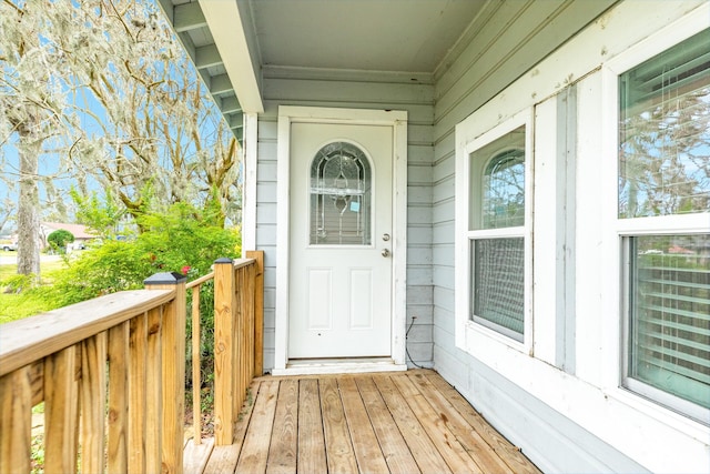 view of entrance to property