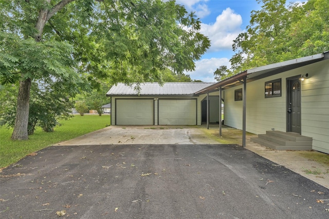 exterior space with a yard