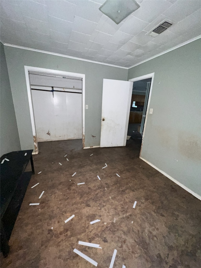 903 US Highway 190 W, Jasper, TX 75951 - unfurnished bedroom with ornamental molding and a drop ceiling