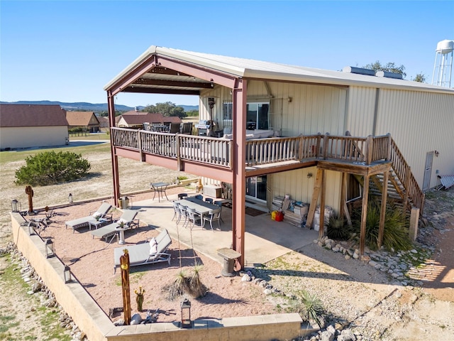 exterior space with a wooden deck