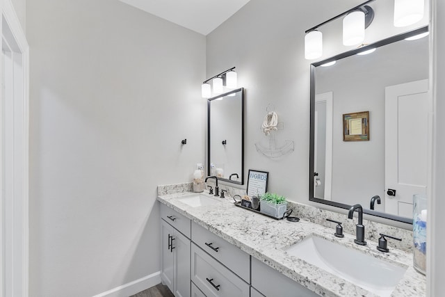 bathroom with vanity