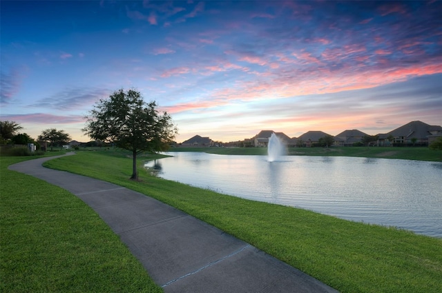 view of water feature