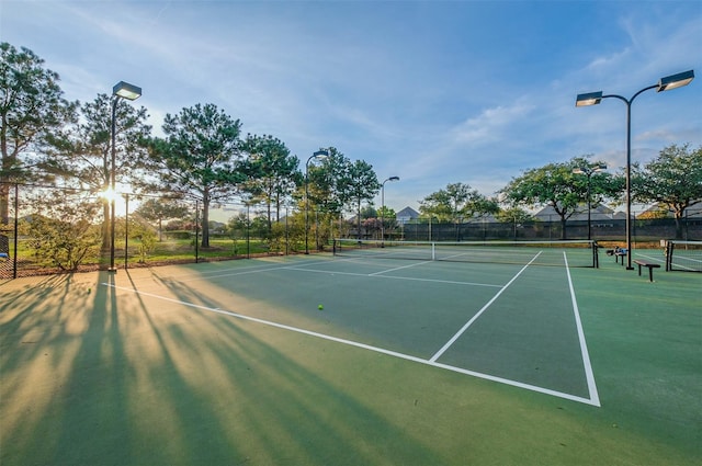 view of sport court