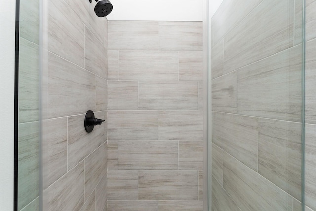 details with tiled shower