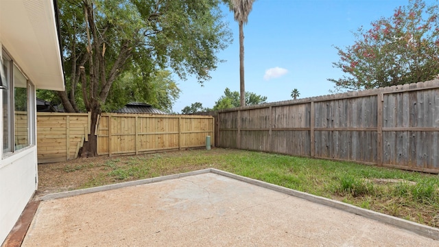 view of yard featuring a patio