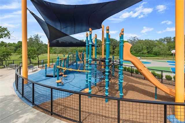 view of jungle gym