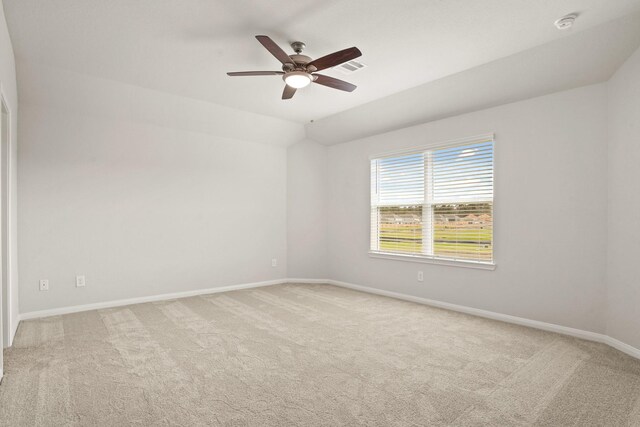 2321 Mooneye Ct, Conroe, TX 77384 - carpeted spare room with ceiling fan and lofted ceiling