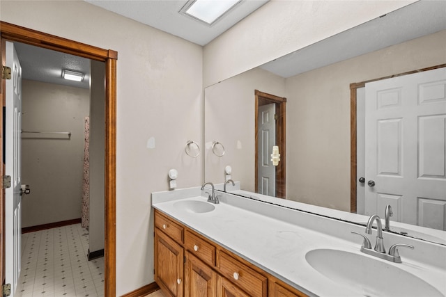 bathroom with vanity