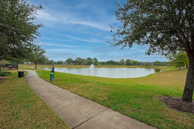 property view of water