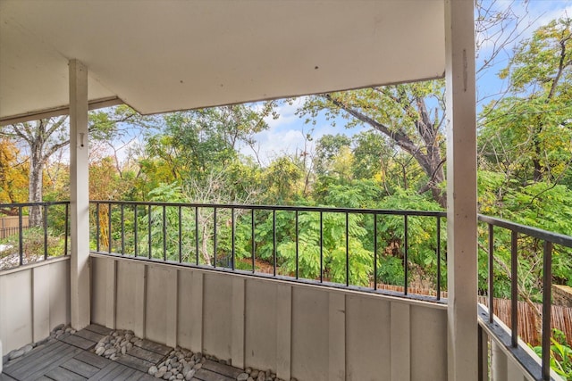 view of balcony