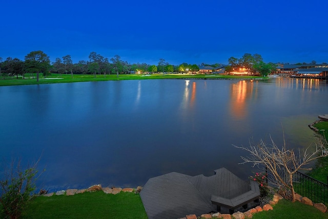 view of water feature