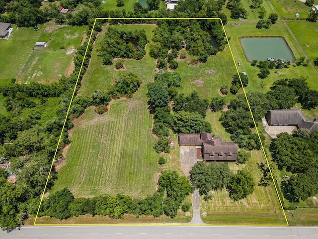 bird's eye view featuring a rural view