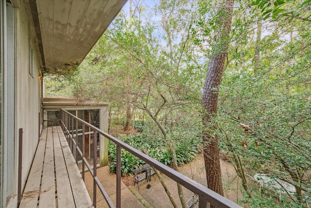 view of balcony