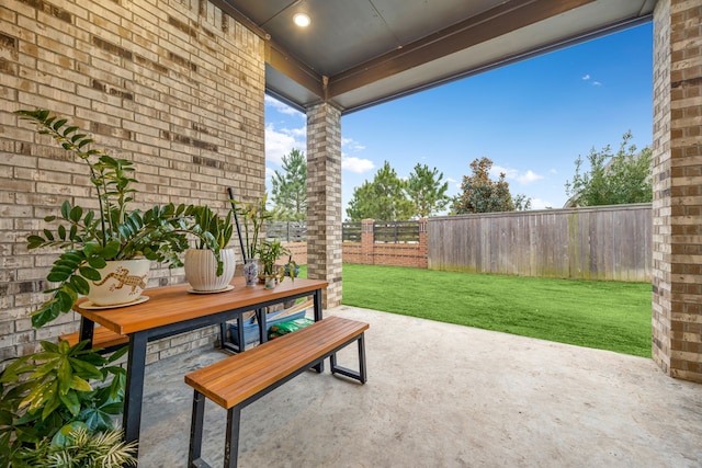 view of patio