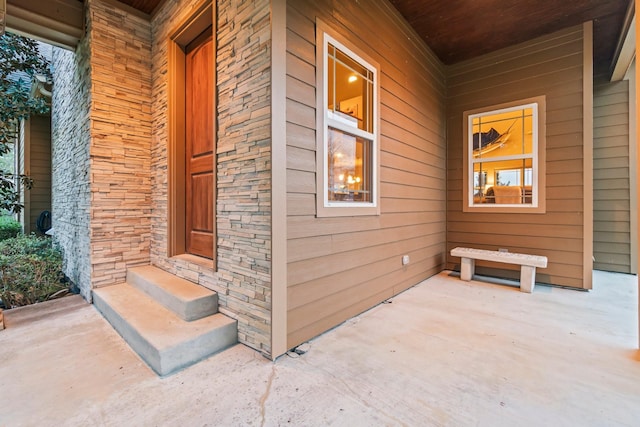 exterior space with covered porch