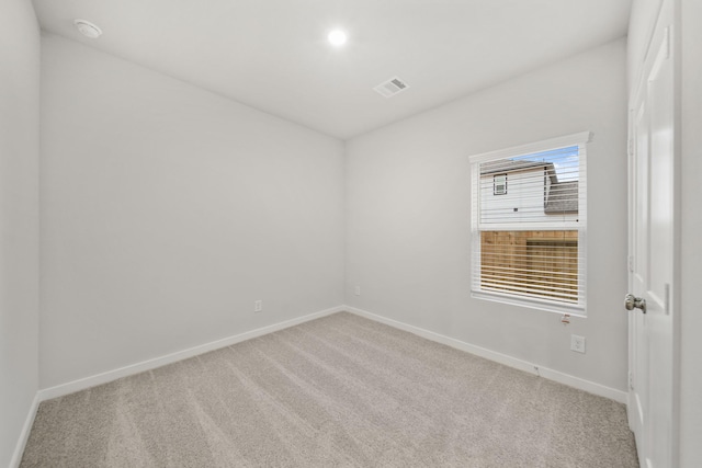 view of carpeted empty room