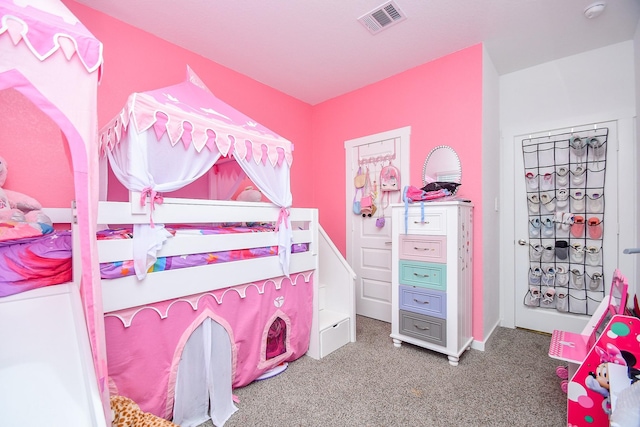 bedroom with carpet flooring