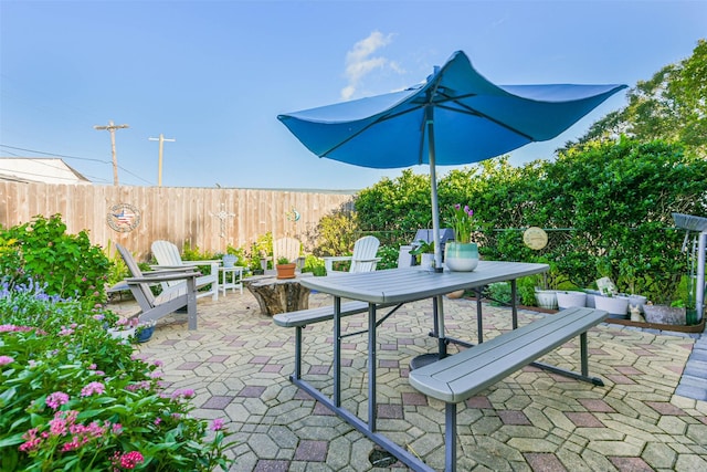 view of patio