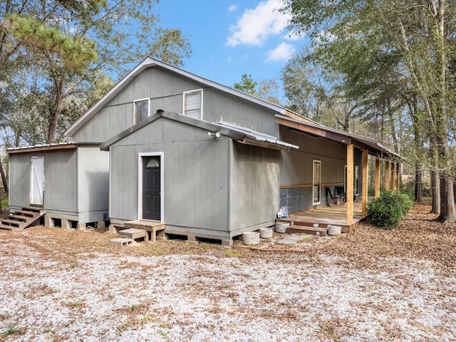 view of back of property