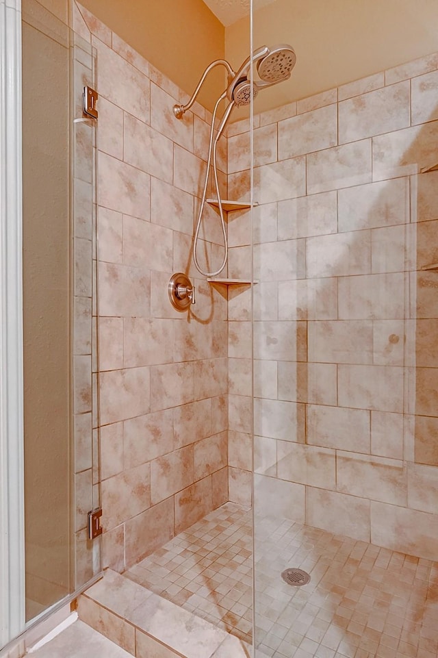 bathroom with walk in shower