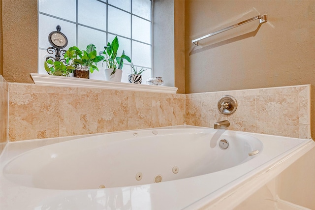 bathroom with a bath