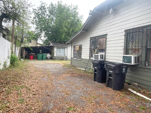 view of yard with cooling unit