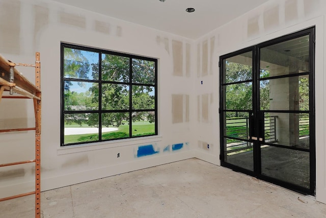 spare room with a wealth of natural light