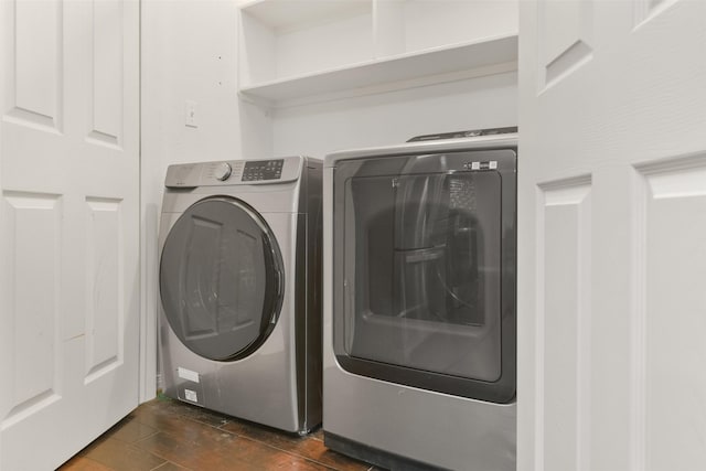 laundry area featuring washer and dryer