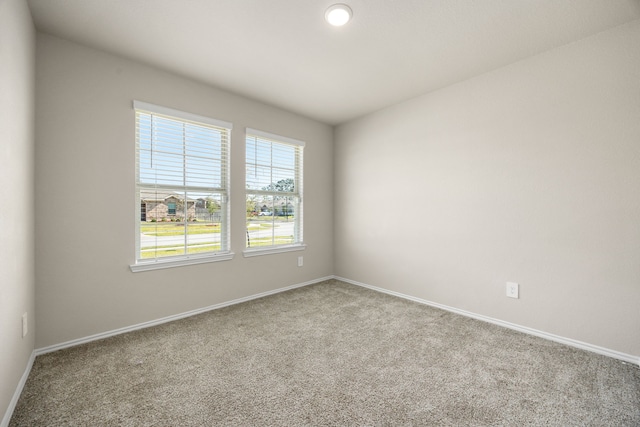 spare room featuring carpet flooring