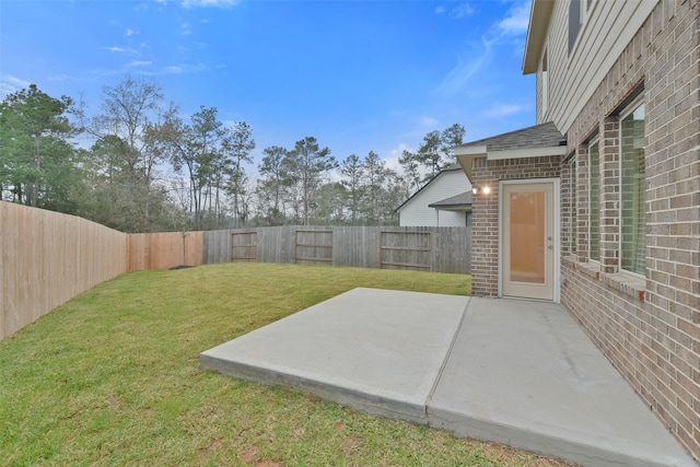 view of yard featuring a patio area