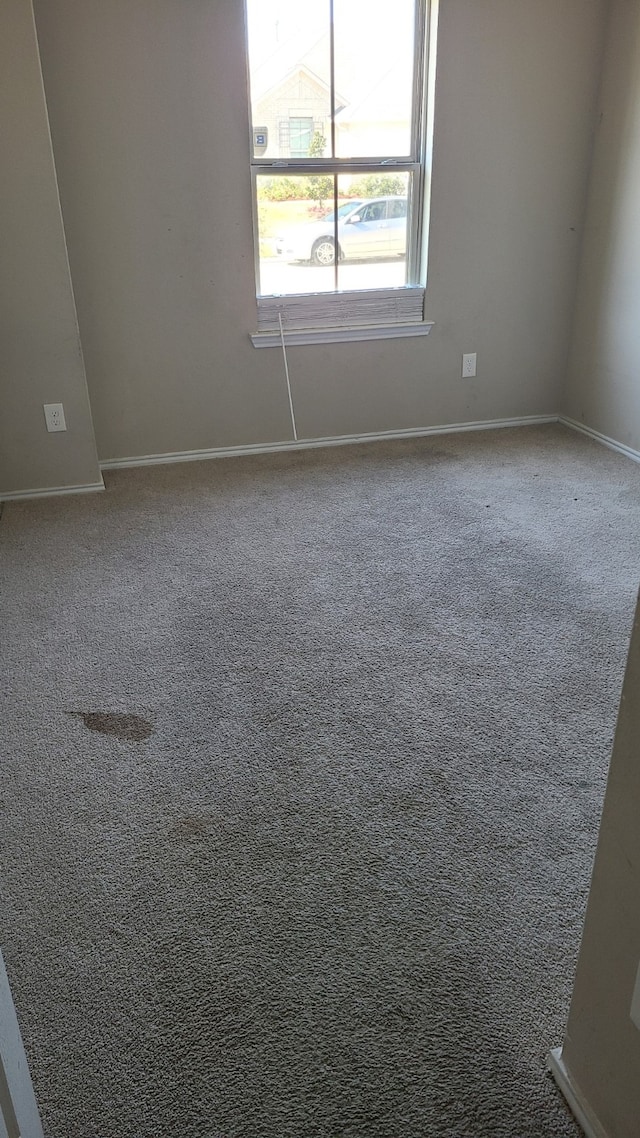 view of carpeted empty room