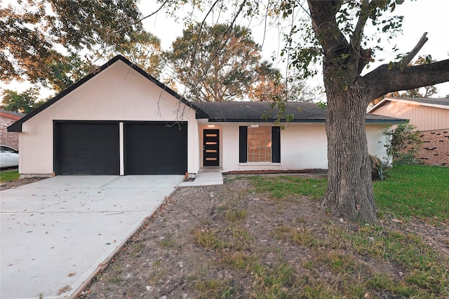 ranch-style house with a garage