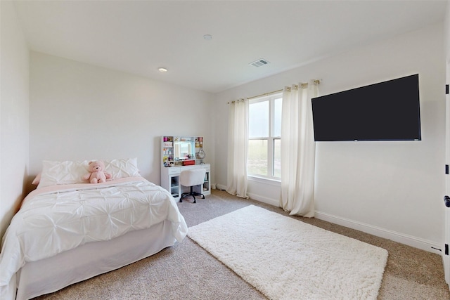 bedroom featuring carpet flooring