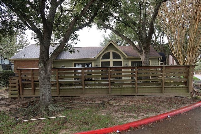 view of rear view of property