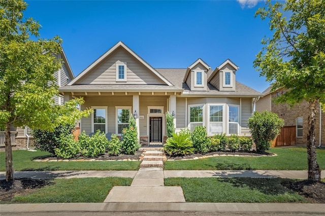 bungalow with a front yard