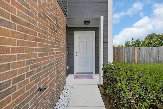 view of entrance to property