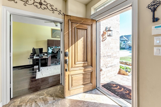 view of foyer entrance