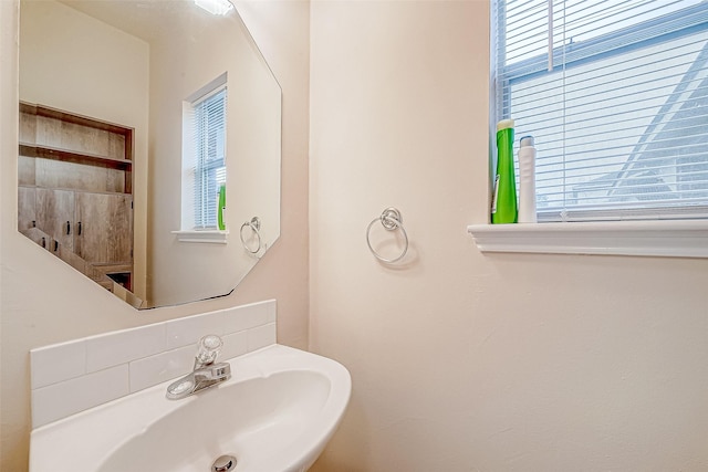 bathroom with a sink