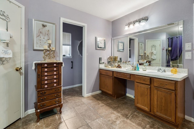 bathroom with vanity