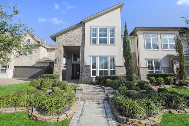 view of front of house featuring a garage